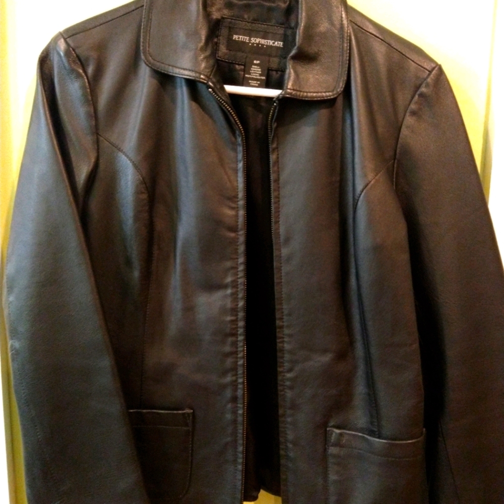 Women leather jacket